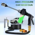 High-Pressure Car Wash Water Gun with Electroplating Nozzle. 