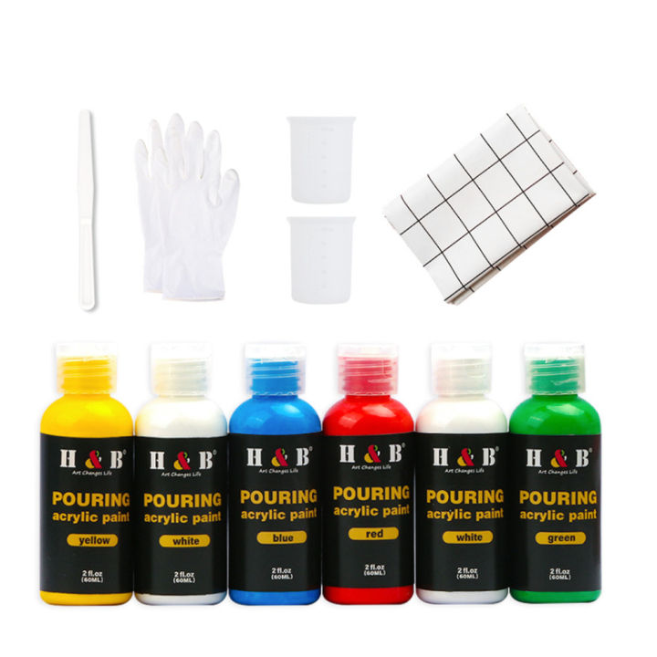 H&B%206%20Colors%20Fabric%20Paint%20Set%20Kit%2060ml%20Each%20Bottle%20Textile%20Paint%20for%20Canvas%20Ceramic%20Art%20&%20DIY%20Projects%20Graffiti%20Liquid%20Fluid%20Painting%20Home%20Decoration%20-%20Image%208