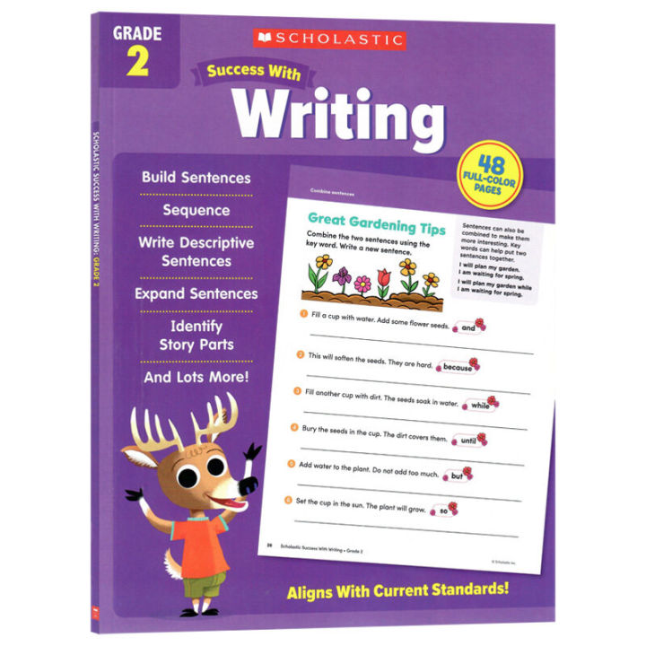 Scholastic Success with Writing Grade 2 Paperback Color Workbook by ...