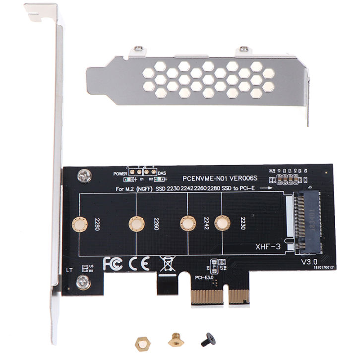 PCIE to M2 Adapter PCI Express 3.0 x1 to NVME SSD Adapter Support 2230 2242 2260