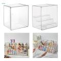 Showcase Storage Organizer Stackable Figures Display Stand Display Case Clear. 