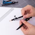 Professional Math Geometry Metal Compasses With Pencil Pattern School Students Drafting Draw Circle Tool Supplies Stationery. 
