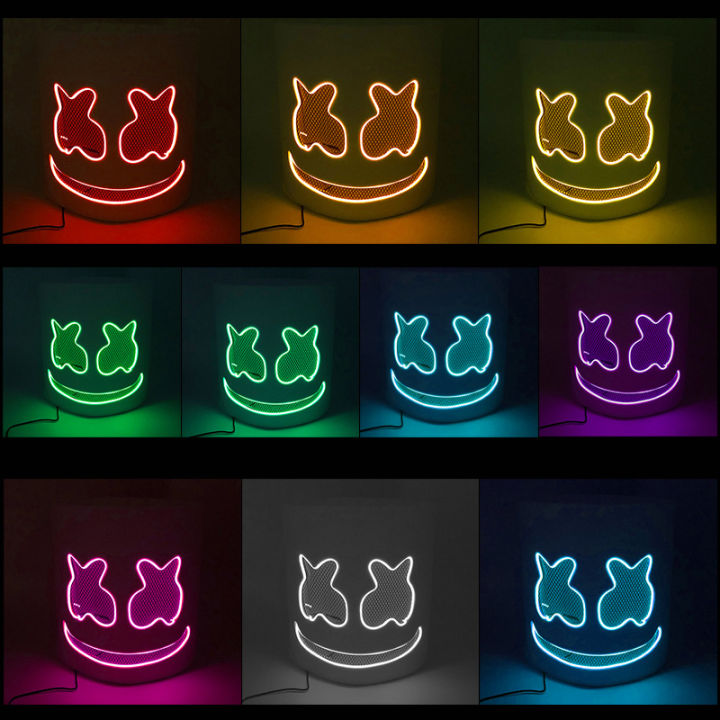 Halloween%20Light%20Up%20Mask%20Full%20Face%20LED%20Neon%20Marshmallow%20Mask%20Headgear%20Luminous%20DJ%20Music%20Festival%20Props%20Cosplay%20Rave%20Party%20Mask%20-%20Image%202