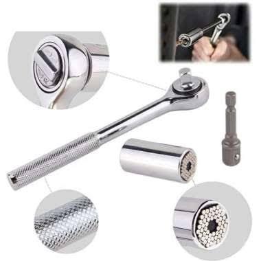 Second Socket With Universal Socket Set with Adapter for Power