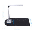 BK31 Portable Document Camera Scanner USB 2.0 HD 10 Mega-pixels High Speed Scanner Capture Size A4 Support PDF Format Export with LED Light Compatible with Windows for Office Classroom. 