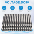 2X WS2812 RGB LED Matrix Panel Individually Addressable Flexible for Video Display, DC5V (16x16). 