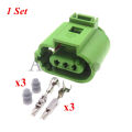1 Set 3 Hole AC Assembly Automotive Knock Sensor Engine Cable Sealed Plug Auto Parts 8E0973703B Car Socket for VW Audi. 
