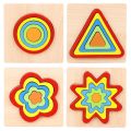 Toys Shape Puzzle Montessori Sorting Puzzle Toddlers Activities Preschool Learning Early Gifts For Kids. 