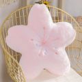 New Pink Sakura Plush Throw pillows Kawaii Flower Plush Pillow Mat Lifelike Soft Cherry Blossom Cushion Plushie Props Gift. 