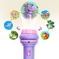 【WEJA】PO6222525 Kids Dinosaur Animal Patterns Fun Toy Early Education Glowing Flashlight Projector Light Slide Projector Torch. 
