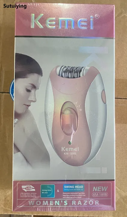 Sutuiying%20Kemei%20Lady's%20Electric%20Epilator%20Two%20Speed%20Rechargeable%20Remover%20Waterproof%20Portable%20Women'%20Shaver%20for%20Legs%20and%20Bikini%20Area%20KM-189B%20-%20Image%206