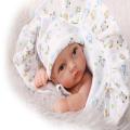 Fashion Hat Blanket Underpants Stocking -11'' Newborn Baby Dolls Blue. 