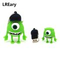 【32GB 】 Green Mike Wazowski monster usb drive disk Pen drive personalized mini PC pendrive 16gb 32gb. 