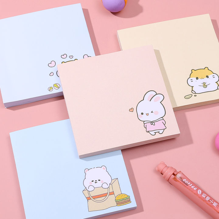80%20Sheet/book%20Kawaii%20Cartoon%20Memo%20Note%20Paper%20Message%20Cute%20Decorative%20Notepad%20Office%20Stationery%20-%20Image%203