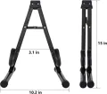 Folding A-Frame Stand for Acoustic and Electric Guitars with Secure Lock V-Shape Portable Guitar Stand - Mandolin Stand, Ukulele Stand, Violin Stand. 