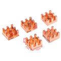 5Pcs Pure Copper Mini Heat Sink Memory RAM Adhesive Back Cooling For MOS IC Chipset Radiator Cooler Heatsink Guka. 
