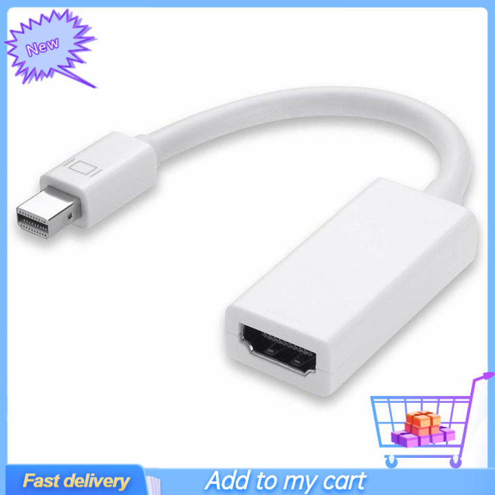 Thunder-Bolt Mini DisplayPort DP to HDMI-compatible Cable Adapter for iMac Macbook Pro Air