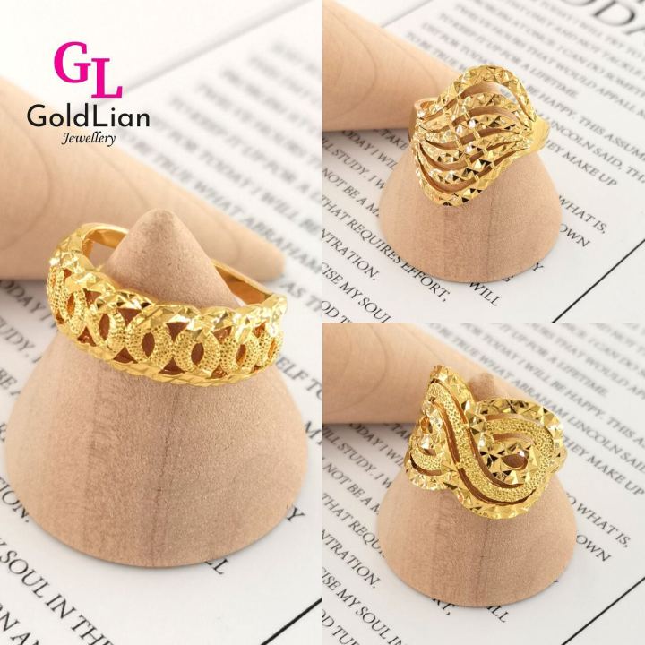 Emas GoldLian Ring - Cincin Dewasa (GR502)(GR503)(GR504)