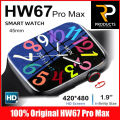 New HW67 Pro max Smart Watch 1.9 inch Series 7 NFC Voice Assistant Payment Bluetooth-Call Smartwatch Men i-watch Clone Version iwo HW37 HW22. 