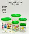 05 PCS Containers Set Kitchen Storage Containers. 