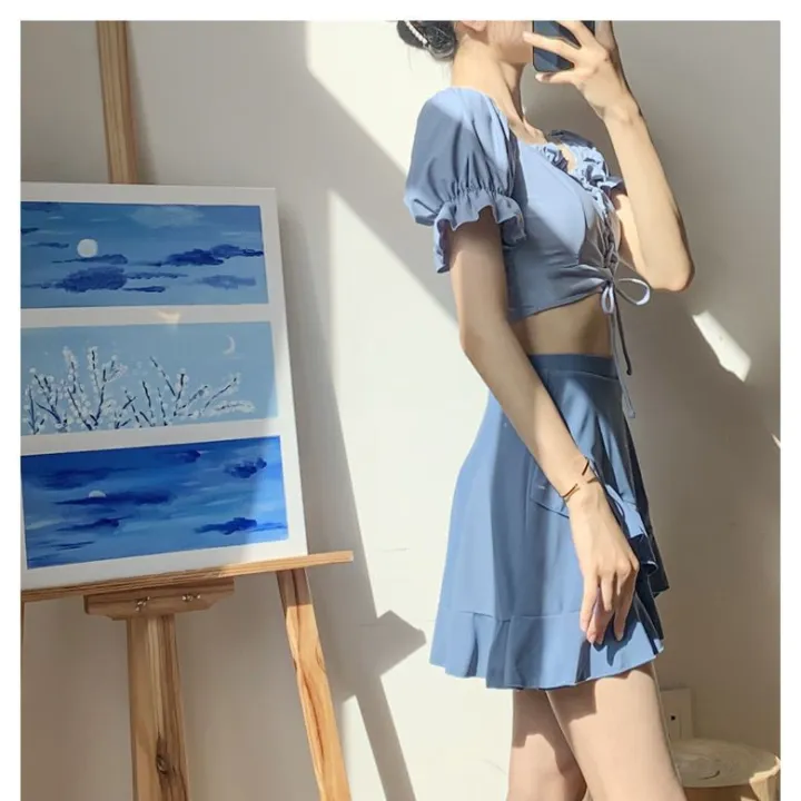 Swimsuit%20Women's%20Summer%20Split%20Skirt%20Conservative%20Hot%20Spring%20plus%20Size%20Covering%20Belly%20Thin2023New%20Student%20Swimwear%20Fairy%20Style%20-%20Image%207
