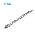 1/5Pcs Metal Necklace Extension Chain Adjust Bracelet Extended Lobster Buckle Chains Tail Extender for DIY Jewelry Making. 