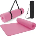 Foldable Thick Yoga Mat for Women, Non Slip Exercise Mat for Home Gym, Travel Yoga Set With Stretch Strap for Yoga Pilates and Fitness, Yoga Mat For Exercise : Home Workout Mats for Women, Men & Kids, Anti Slip Gym Mats, Mat for Meditation, Pilates & Gym. 