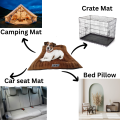 Cats & Dogs Mat Dual Sized Cozy Plush Washable Dog Mats. 