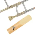 Alto Trombone Copper Mouthpiece Mouth Piece 6.5AL Gold with 10Pcs Alto Saxophone Sax Reeds Classic Alto Reed. 