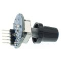 Rotary Encoder Module for Arduino Brick Sensor Development Round Audio Rotating Potentiometer Knob Cap EC11. 