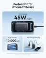 Anker Nano Portable Charger, 10,000mAh 45W Max Compact Power Bank, Travel Essential Phone Battery Pack with 2.3 ft InstaCord Retractable Cable for iPhone 17/16 Series, iPad, Galaxy, Pixel, and More A1638. 