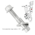 2 Pcs 14mm Front Adjustable Camber Kit Metal Alignment Cam for Civic DX EX EX-L HF LX Touring SE. 