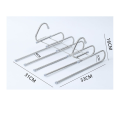 Multi-Functional Pants Hanger 5 in 1 Pants Hanger for Clothes Rack Adjustable Closet Organizer Folding Trousers Rack. 