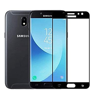 Samsung Galaxy J7 Pro Full Tempered Glass(Black)