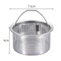 Kitchen Sink Strainer With Handle Sper Replacement Sink Drain Basket Stainless Steel Mesh Filter Strainers Waste Hole Trap. 