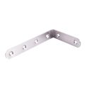 125X75mm L Shape Stainless Steel Shelf Corner Brace Angle Bracket & Metal 8 Holes 250mm. 