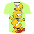 Simpsons T-Shirts Cartoon Anime Simpson 3D Print Streetwear Men Women Fashion Oversized T Shirt Kids Boys Girls Tees Tops. 