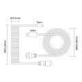 Type-C USB Keyboard TypeC USB Cable Mechanical Keyboard Coiled Aviator Wire 1.5m. 