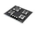 Puresonic Black Tempered Glass Gas Hob PS-TG4B6025. 