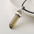 Energy Stone Spirit Pendulum Crystal Hexagonal Column ing Pendant Necklace Men Women Amulet Jewelry. 
