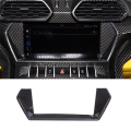 For Lamborghini URUS 2018-2021 Carbon Fiber Car Center Console Navigation Screen Frame Cover Trim Sticker. 