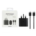 Genuine Samsung 25W PD Charger Super Fast Charge Adapter Type C Cable. 