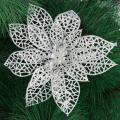 New Party 15cm Flowers Christmas Xmas Tree Decorations Glitter Hollow. 