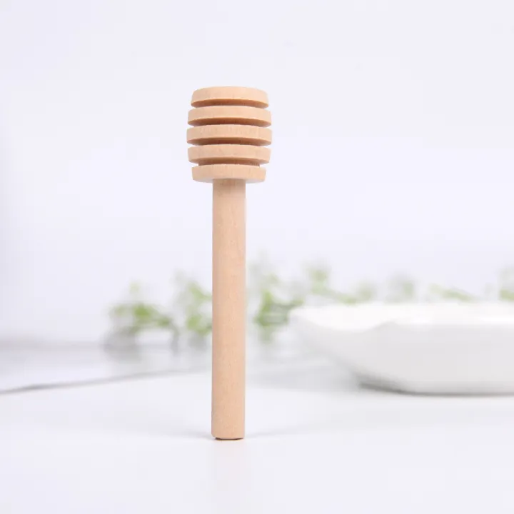 1/5/10/20PCS%208CM%20Mini%20Wooden%20Honey%20Dipper%20High%20Quality%20Honey%20Stir%20Bar%20Mixing%20Handle%20Jar%20Spoon%20Kitchen%20Tools%20-%20Image%205