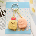 Cute Key Cap Key Covers Rings Key Identifier Tag Organizers Silicone Keychain Holder with Ball Chain. 