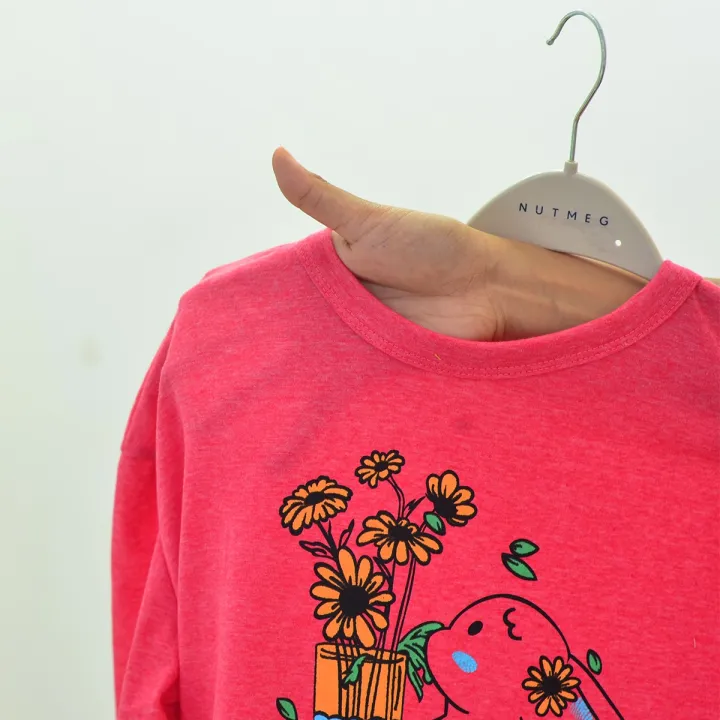 Women/Ladies%20/%20Girls%20Trending%20Fashion%20Korean%20Style%20Baggy%20/%20Loose-Fitting%20/%20Over-Sized%20Rabbit%20With%20Flowers%20Love%20Sudu%20Hawa%20Tee%20Cotton%20Fabric%20Tops%20Casual%20Loose%20Fit%20Office%20Wear%20T-Shirt%20/Tshirt/%20Blouse%20In%20M%C3%A9lange%20Red,%20Light%20Lime%20Green,%20Cream%20Colors%20In%20S,%20M,%20L,%20-%20Image%209