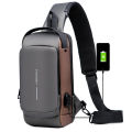 Men Crossbody Bag Waterproof Chest Bag Multifunction USB Shoulder Bag Anti-Theft Travel Messenger Chest Sling Pack Fashion Luxury Designer. 