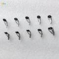 50 Pieces Fishing Rod Guides Set 10 Sizes Top for Rod Rebuilding. 