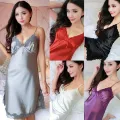 Lingerie Home Dress Ladies Lace Summer Silk Satin Skirt Sleepwear Nightwear Nightdress. 