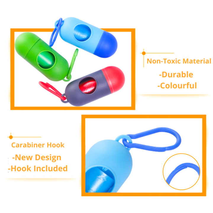 ROCKCAT 】Portable Refill Roll Poop Bag Plastic Dispenser Baby Diaper ...
